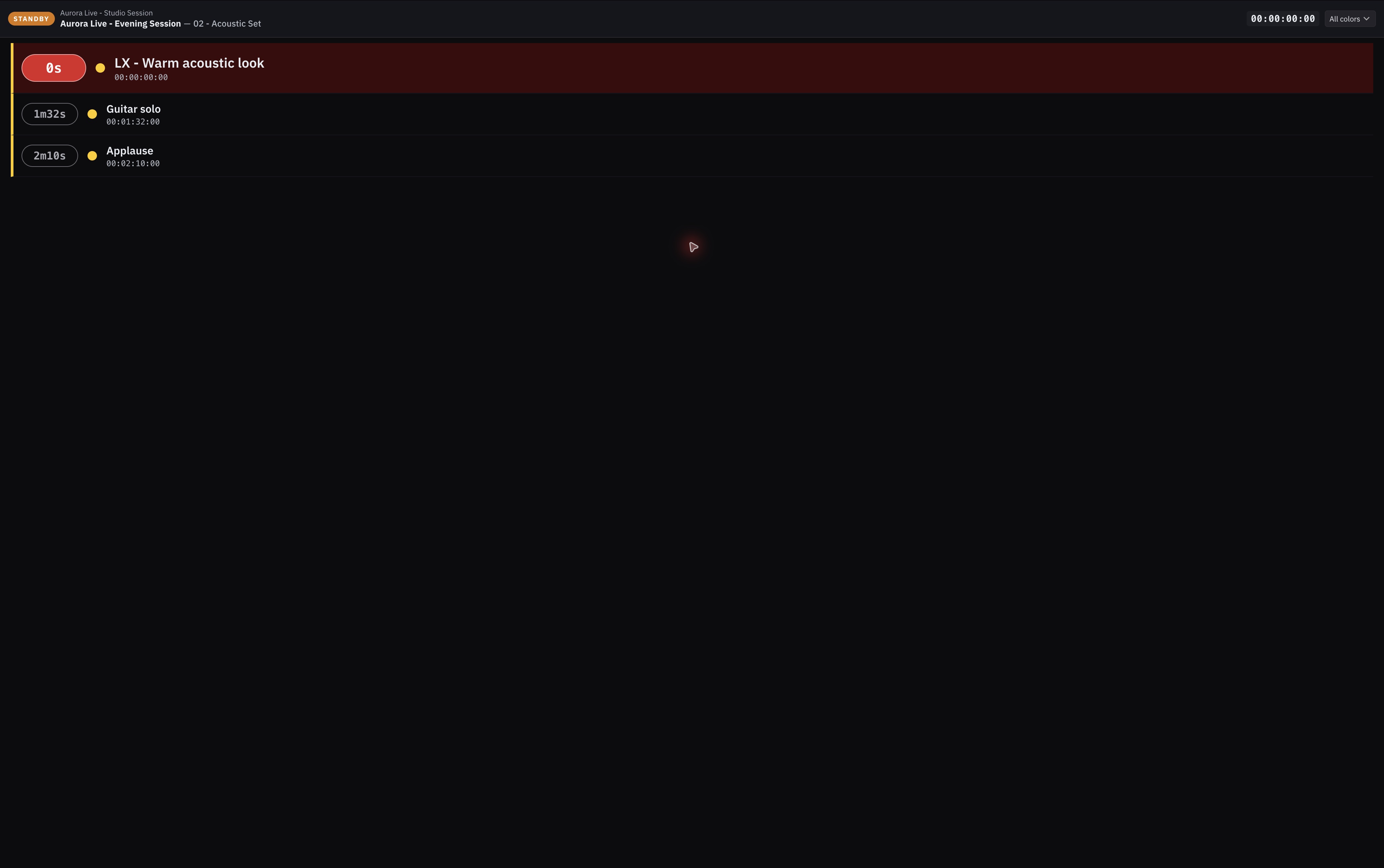 Showcaller view