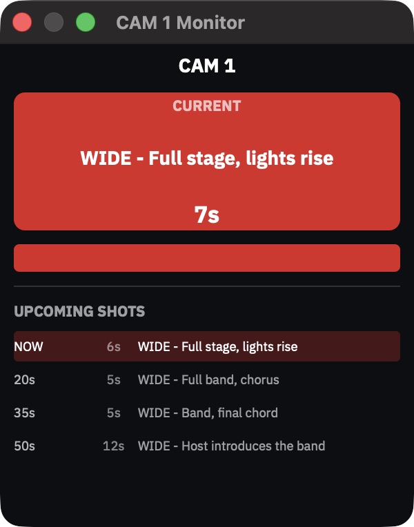 CAM 1 Monitor window